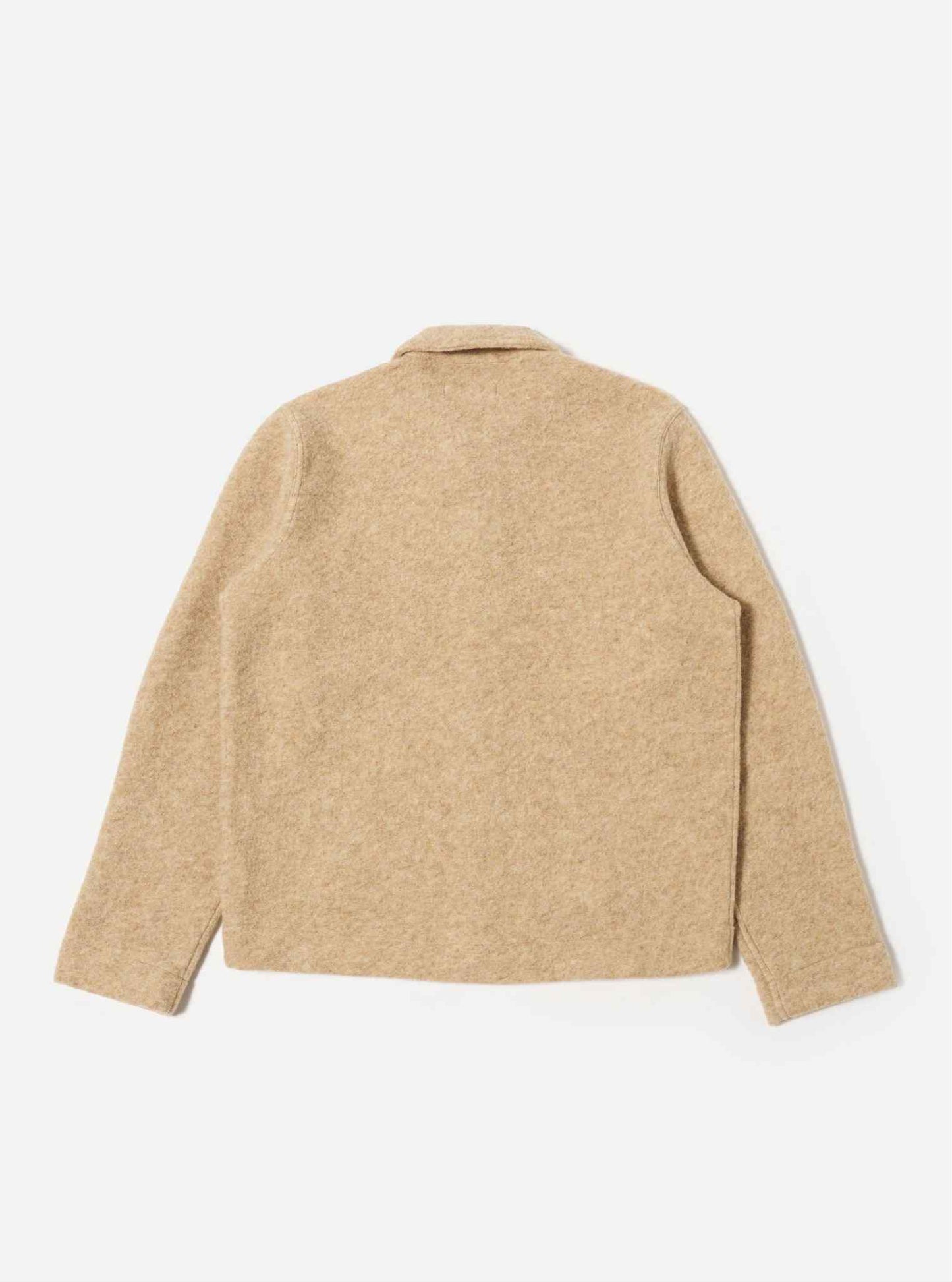 UNIVERSAL WORKS UNIFORM JACKET WOOL FLEECE - FAWN