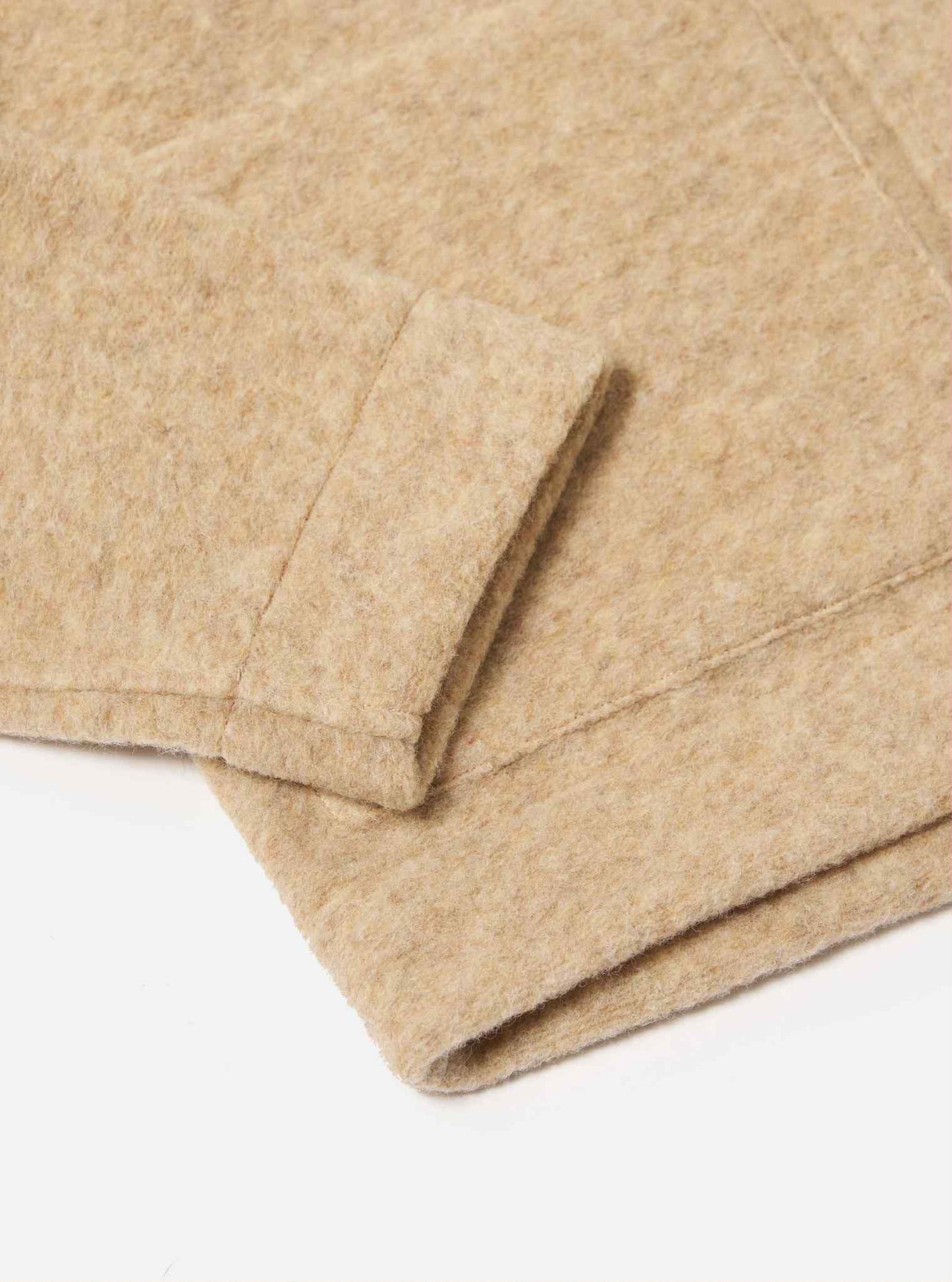 UNIVERSAL WORKS UNIFORM JACKET WOOL FLEECE - FAWN