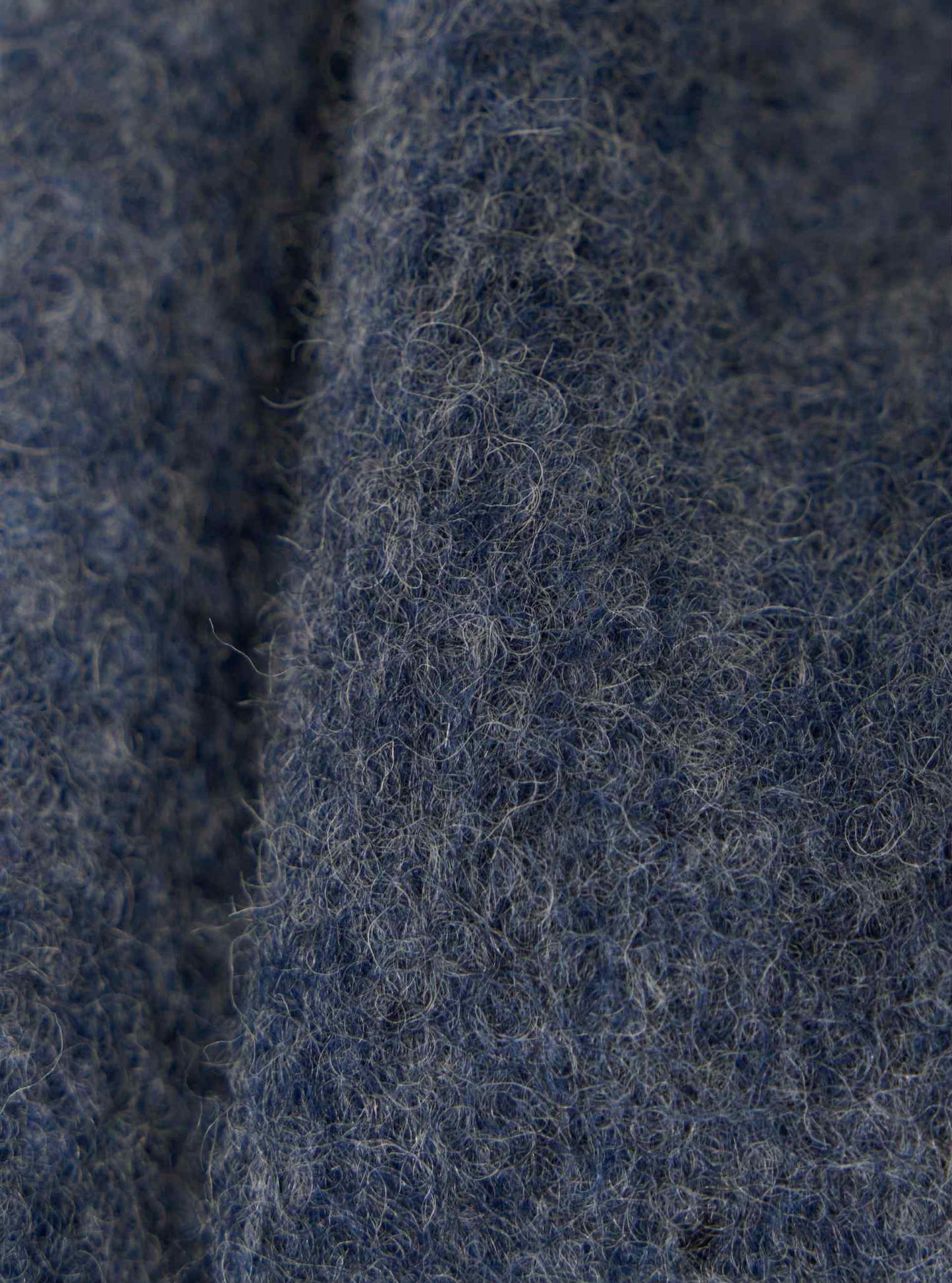 UNIVERSAL WORKS UNIFORM JACKET WOOL FLEECE - SLATE BLUE