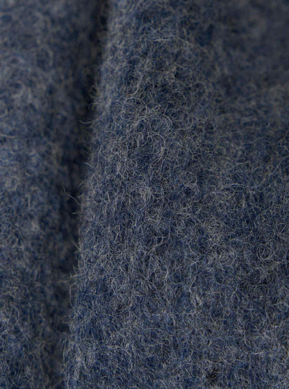 UNIVERSAL WORKS UNIFORM JACKET WOOL FLEECE - SLATE BLUE