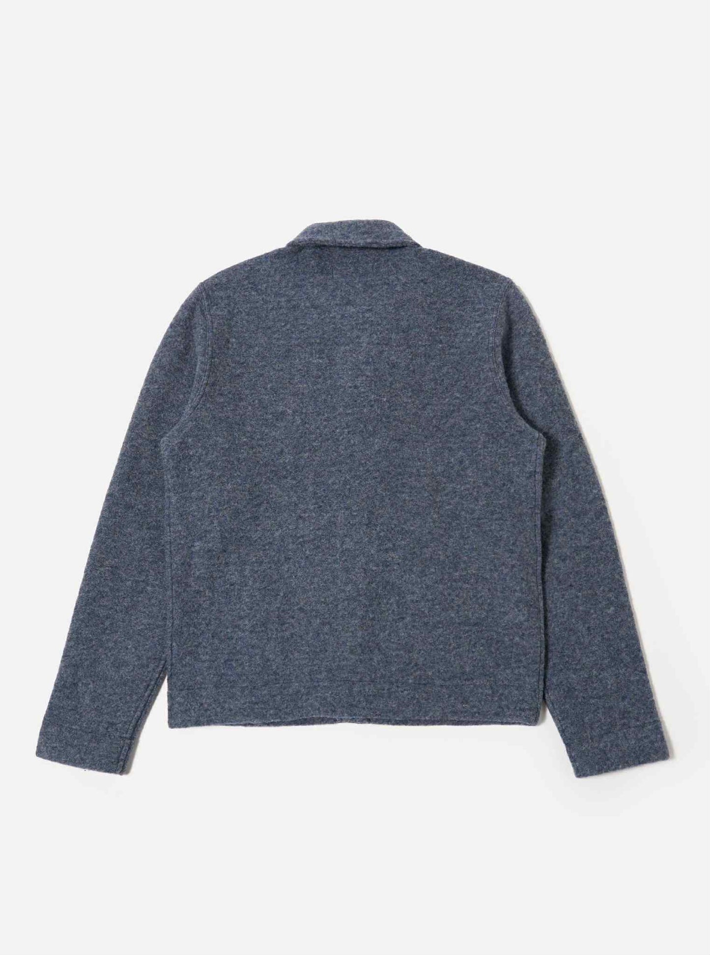 UNIVERSAL WORKS UNIFORM JACKET WOOL FLEECE - SLATE BLUE