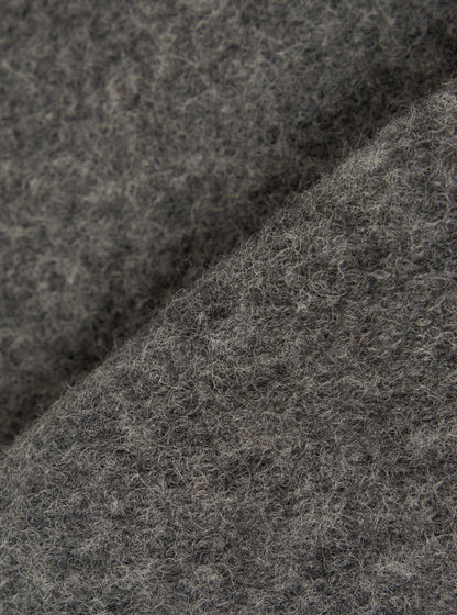 UNIVERSAL WORKS ZIP WAISTCOAT WOOL FLEECE - GREY MARL