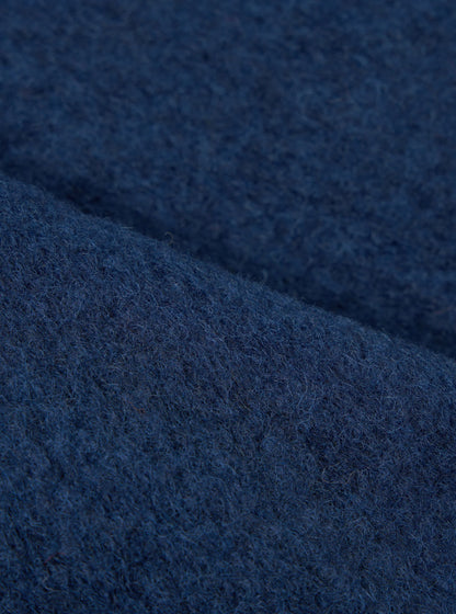 UNIVERSAL WORKS ZIP WAISTCOAT WOOL FLEECE - INDIGO