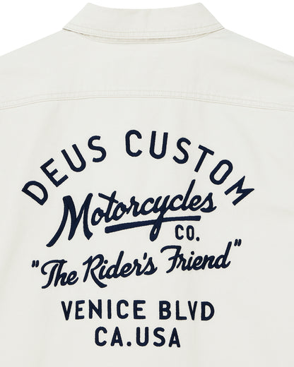 DEUS EX MACHINA NOMAD SHIRT - DIRTY WHITE