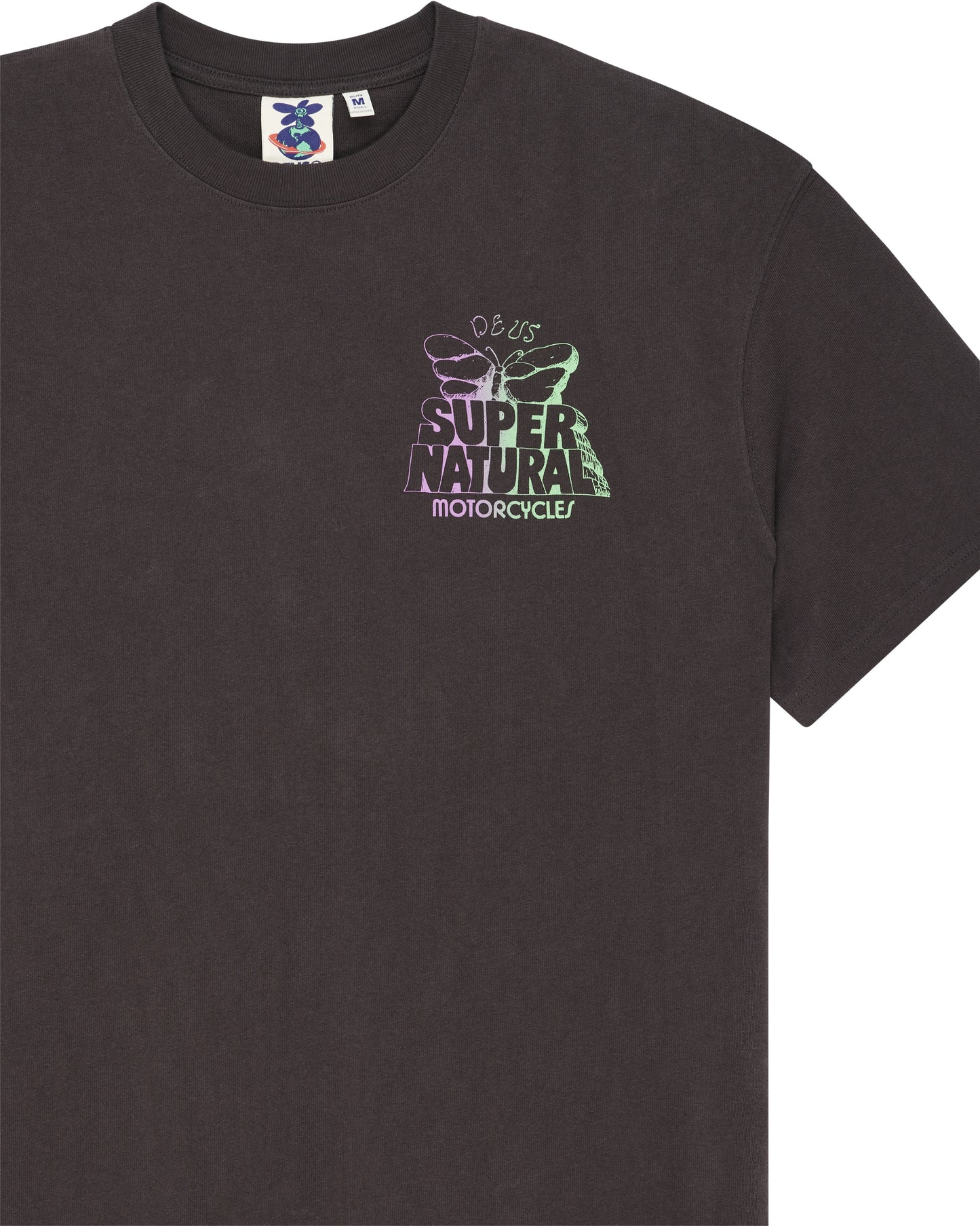 DEUS EX MACHINA TEMPLE TORQUE OS TEE - GREY ANTHRACITE