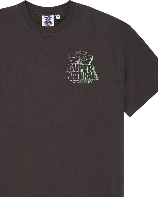 DEUS EX MACHINA TEMPLE TORQUE OS TEE - GREY ANTHRACITE