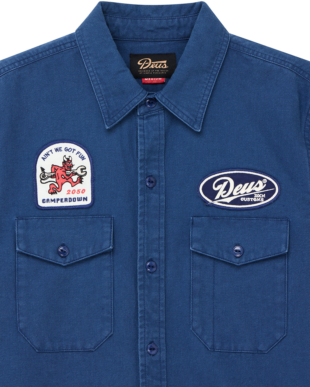 DEUS EX MACHINA NOMAD SHIRT - MECHANIC BLUE