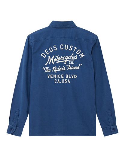 DEUS EX MACHINA NOMAD SHIRT - MECHANIC BLUE