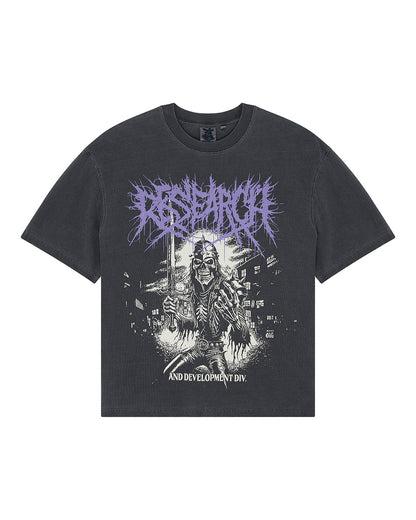 DEUS EX MACHINA METAL FABRICATOR TEE - ANTHRACITE