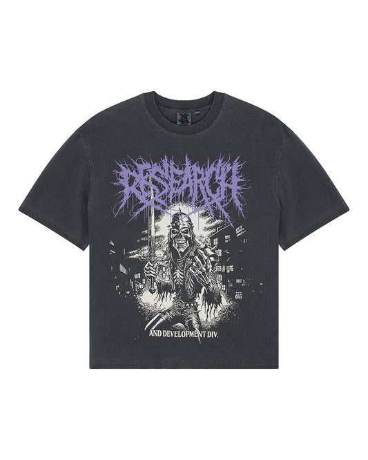 DEUS EX MACHINA METAL FABRICATOR TEE - ANTHRACITE