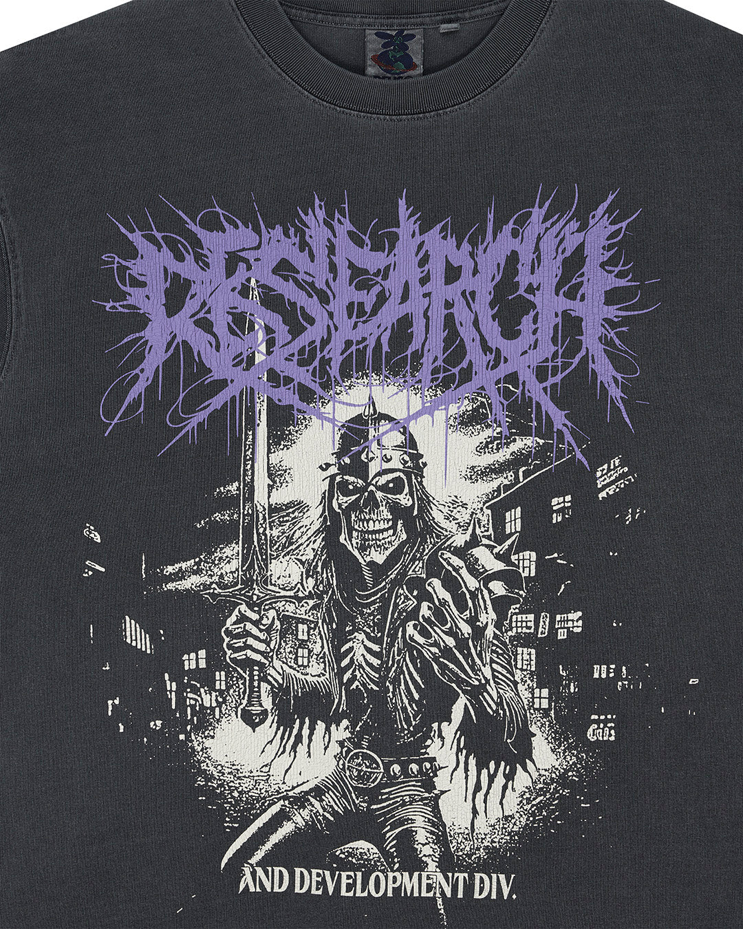 DEUS EX MACHINA METAL FABRICATOR TEE - ANTHRACITE