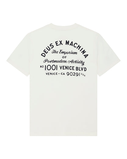 DEUS EX MACHINA EMPORIUM NINER TEE - VINTAGE WHITE