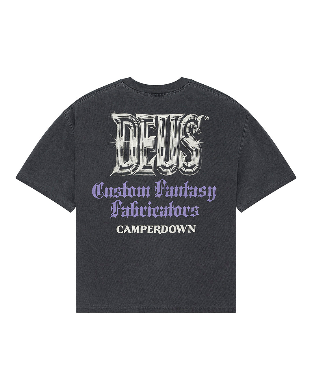 DEUS EX MACHINA METAL FABRICATOR TEE - ANTHRACITE