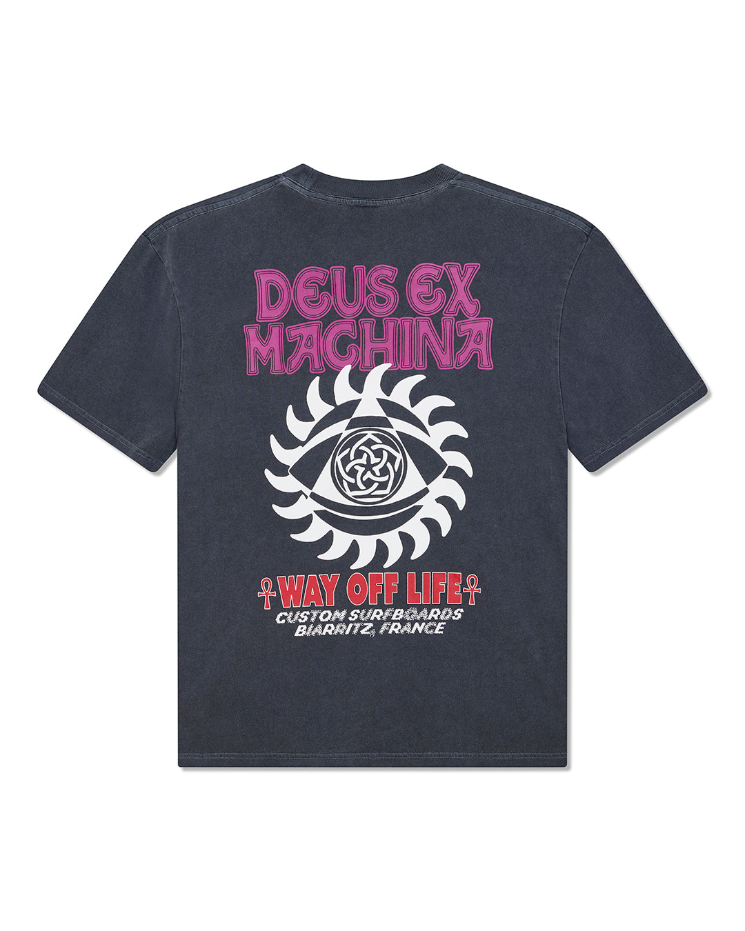 DEUS EX MACHINA CRANK TEE - ANTHRACITE