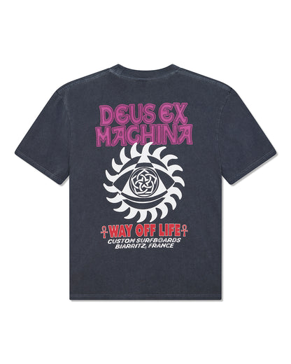 DEUS EX MACHINA CRANK TEE - ANTHRACITE