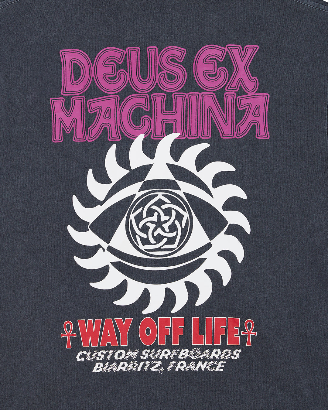 DEUS EX MACHINA CRANK TEE - ANTHRACITE