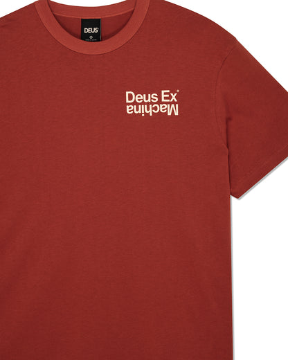 DEUS EX MACHINA AXIS TEE - TERRACOTA