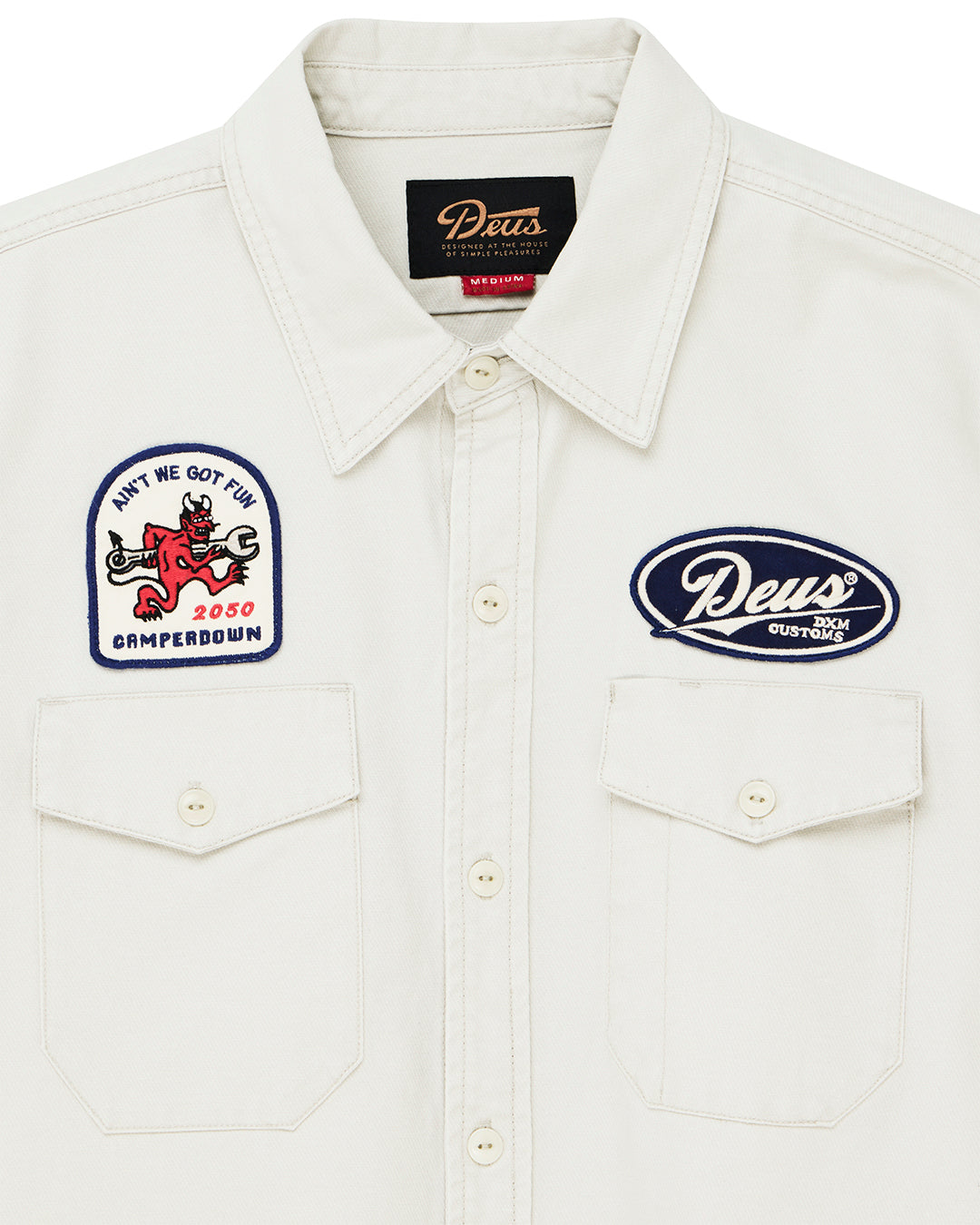 DEUS EX MACHINA NOMAD SHIRT - DIRTY WHITE
