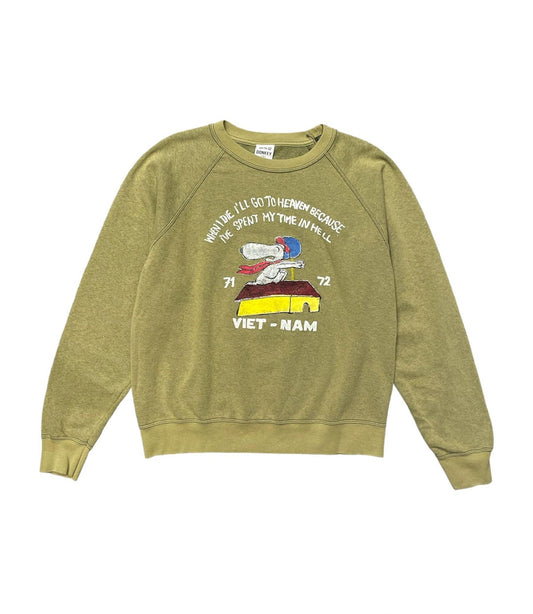 WILD DONKEY VIETNAM CREWNECK - OLIVE