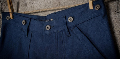 FLEURS DE BAGNE LE PANTALON CARGO HBT METIS - INDIGO
