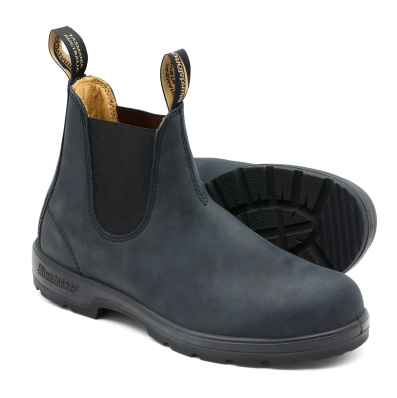 BLUNDSTONE CLASSIC CHELSEA BOOTS 587 - RUSTIC BLACK