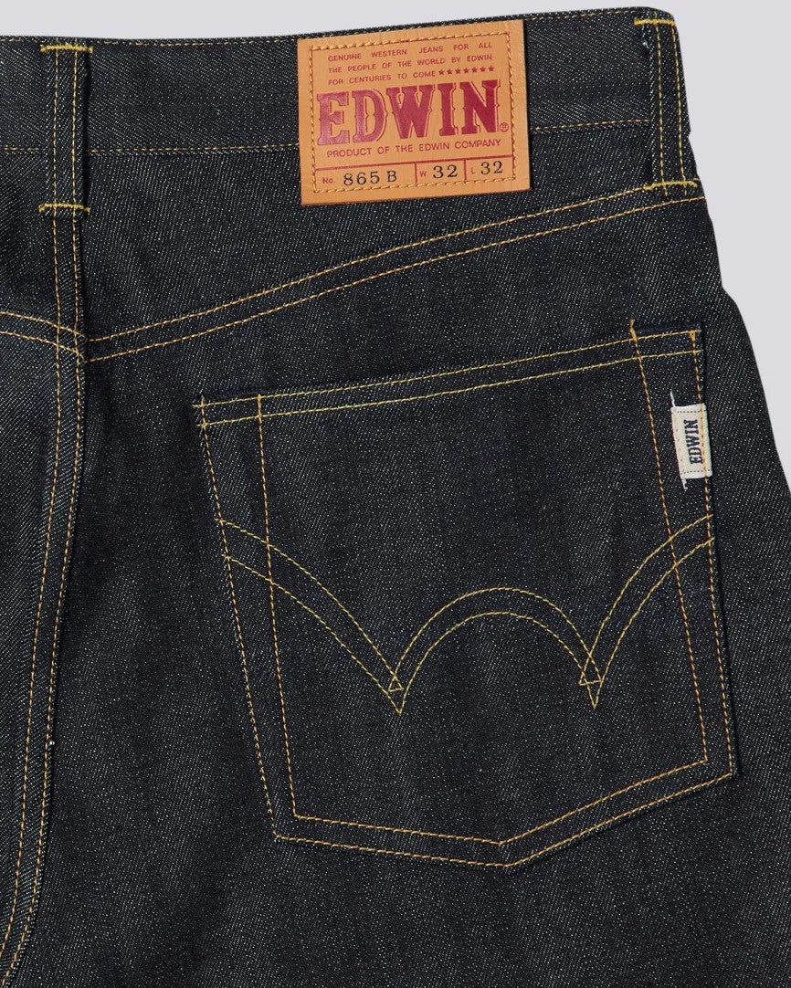 EDWIN NASHVILLE RED SELVEDGE 14 OZ DENIM - BLUE UNWASHED