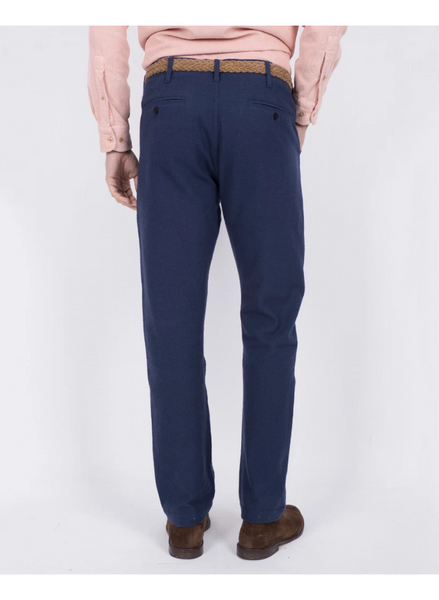 PORTUGUESE FLANNEL TROUSERS PINHEIRO - NAVY