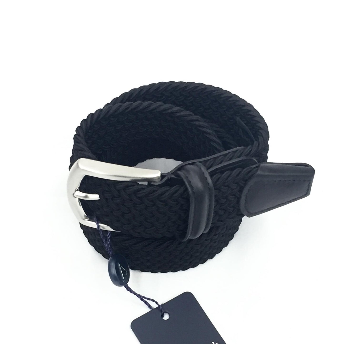 ANDERSON'S CLASSIC WOVEN ELASTIC BELT - BLACK