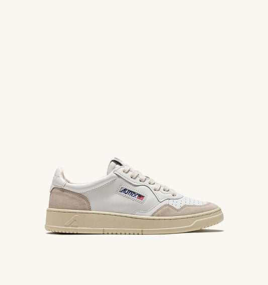 AUTRY MEDALIST LOW LEATHER SUEDE - WHITE