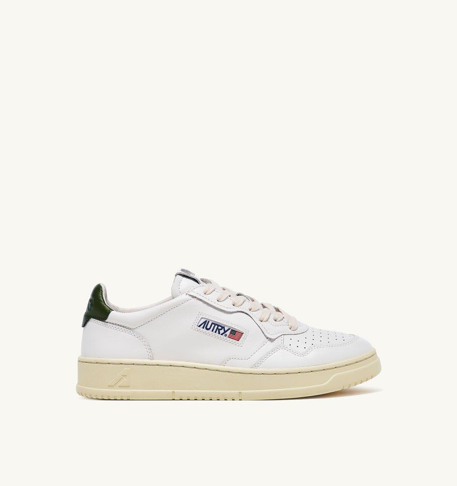 AUTRY MEDALIST LOW LEATHER - WHITE / MOUNTAIN