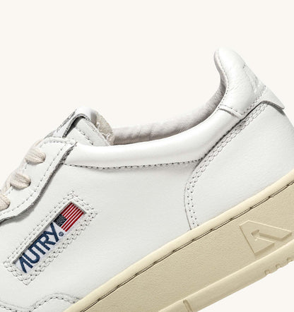 AUTRY MEDALIST LOW LEATHER - WHITE
