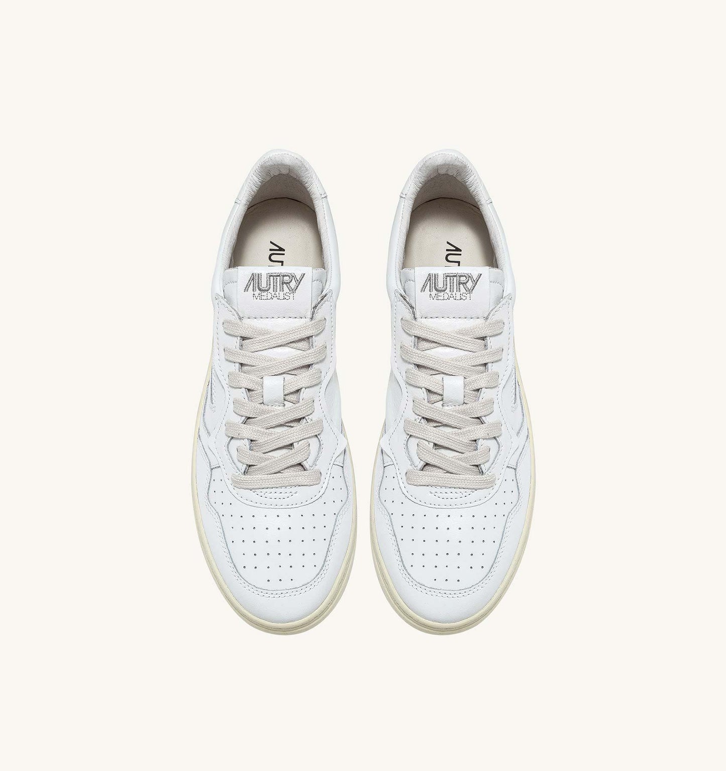 AUTRY MEDALIST LOW LEATHER - WHITE