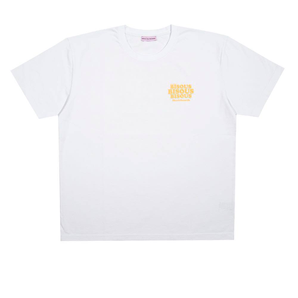BISOUS SKATEBOARDS GREASE TEE - WHITE