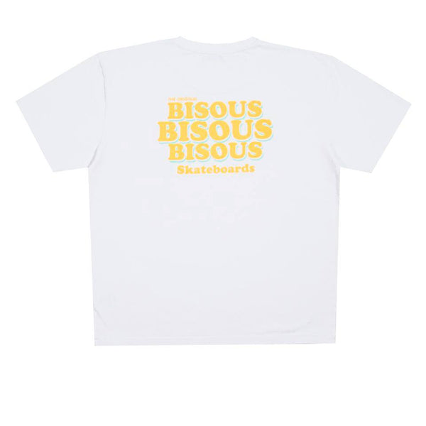BISOUS SKATEBOARDS GREASE TEE - WHITE