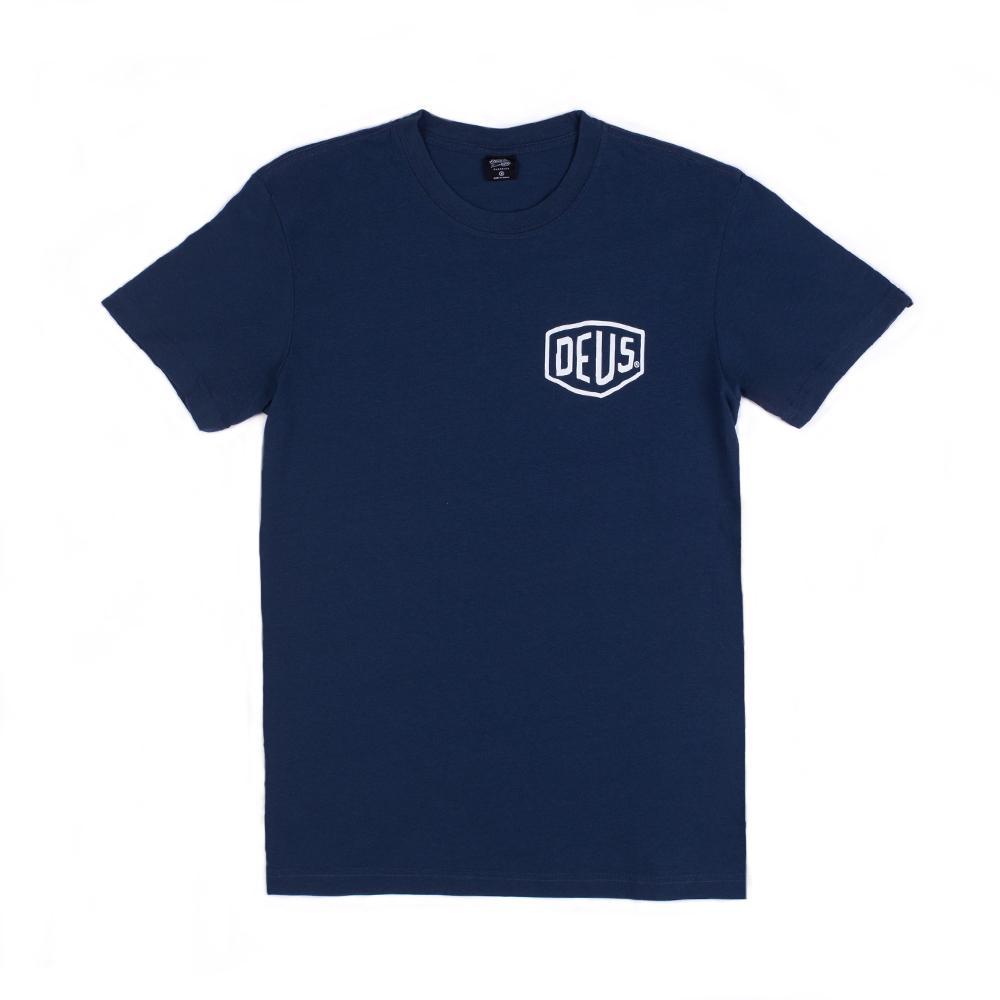 DEUS EX MACHINA BIARRITZ ADDRESS TEE - NAVY