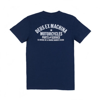 DEUS EX MACHINA BIARRITZ ADDRESS TEE - NAVY