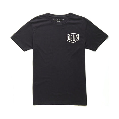 DEUS EX MACHINA VENICE ADDRESS TEE - BLACK