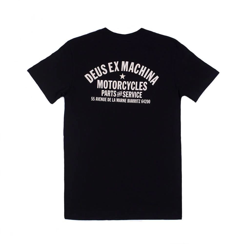 DEUS EX MACHINA BIARRITZ ADDRESS TEE - BLACK