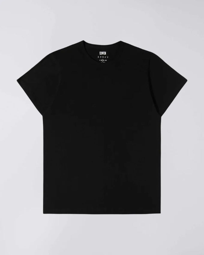 EDWIN DOUBLE PACK SS TEE - BLACK