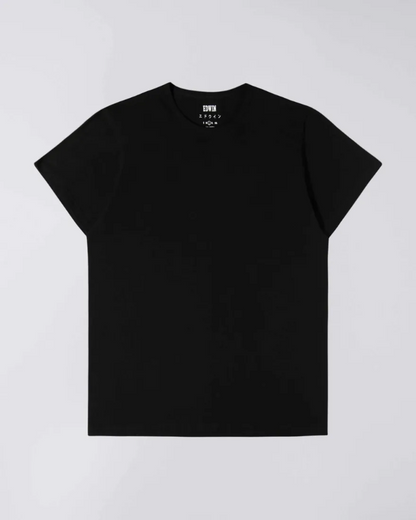 EDWIN DOUBLE PACK SS TEE - BLACK