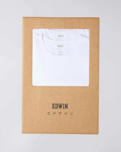 EDWIN DOUBLE PACK SS TEE - WHITE