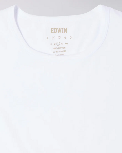 EDWIN DOUBLE PACK SS TEE - WHITE