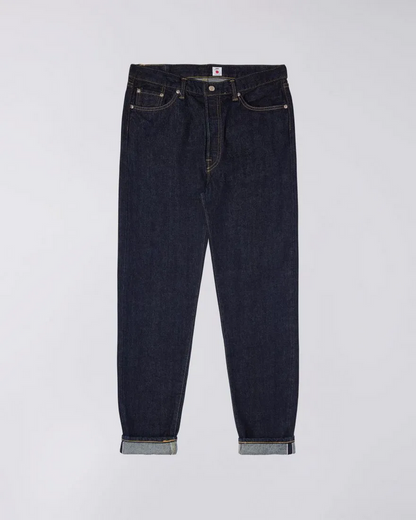 EDWIN LOOSE TAPERED JEANS KURABO RED SELVEDGE 14 OZ RECYCLED INDIGO DENIM - BLUE RINSED