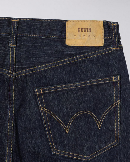 EDWIN LOOSE TAPERED JEANS KURABO RED SELVEDGE 14 OZ RECYCLED INDIGO DENIM - BLUE RINSED