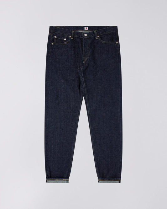 EDWIN REGULAR TAPERED JEANS KURABO RED SELVEDGE 14 OZ INDIGO RECYCLE INDIGO DENIM - BLUE RINSED