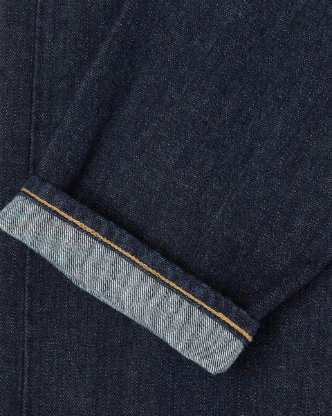 EDWIN REGULAR TAPERED JEANS KURABO RED SELVEDGE 14 OZ INDIGO RECYCLE INDIGO DENIM - BLUE RINSED