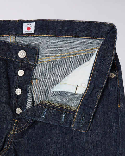 EDWIN REGULAR TAPERED JEANS KURABO RED SELVEDGE 14 OZ INDIGO RECYCLE INDIGO DENIM - BLUE RINSED