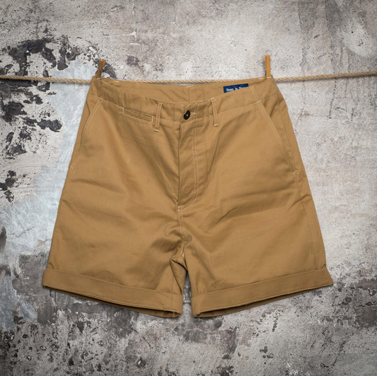 FLEURS DE BAGNE LE SHORT CHINO HBT - CAMEL