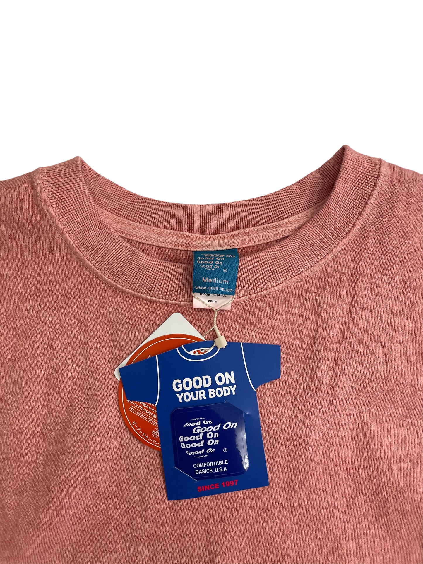 GOOD ON SHORT SLEEVE CREW TEE - P CORAL