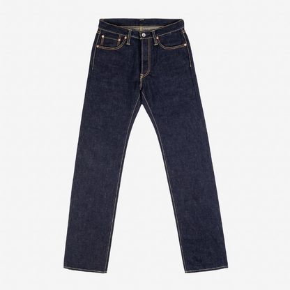 IRON HEART IH-634S-18 OZ VINTAGE SELVEDGE DENIM STRAIGHT CUT JEANS - INDIGO